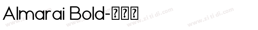 Almarai Bold字体转换
